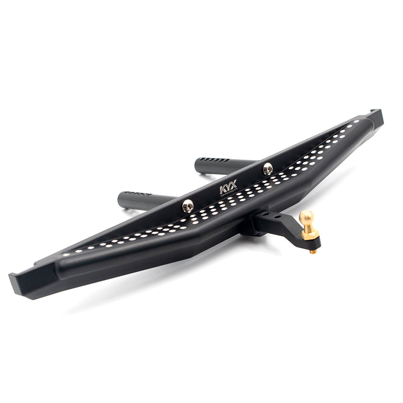 KYX Aluminum Rear Bumper with Step + Towbar for 1/10 TRX-4 Axial Scx10