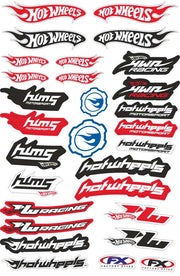 Hot Wheels Sticker Sheet