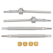 MEUS Racing Wheelbase Extended Thread Dogbone +4MM CVD Front and Rear Axle Shafts for 1/18 Traxxas TRX4M Axles Replacement Upgrade
