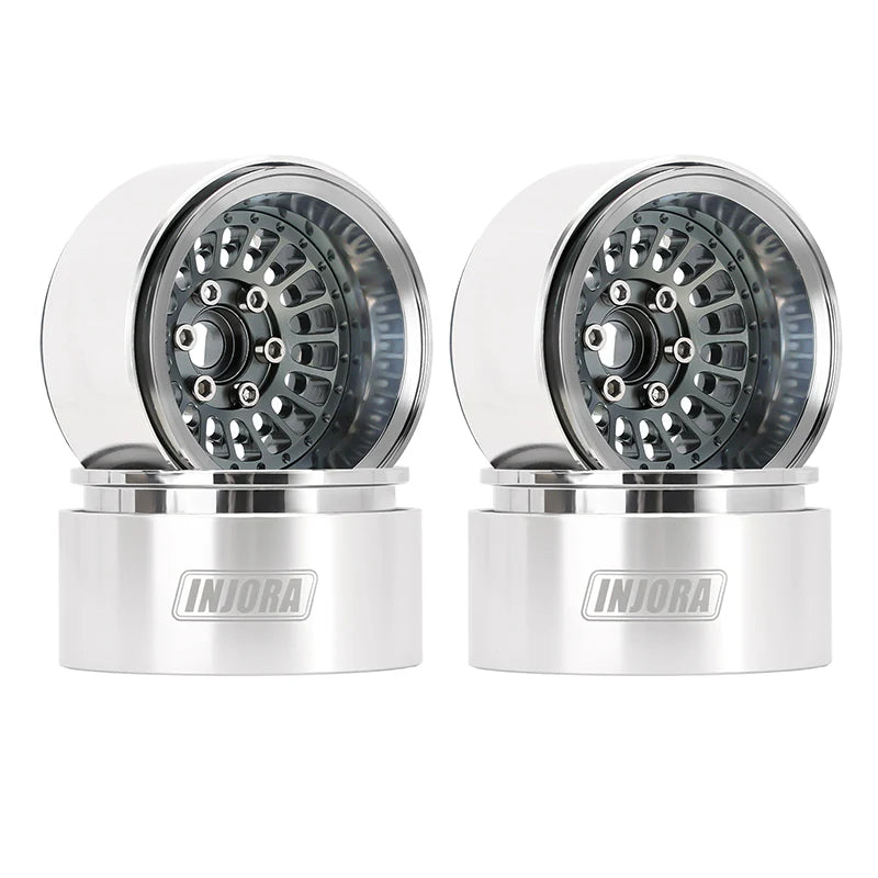 INJORA Turbine 1.9" Aluminum Beadlock Wheels Offset -10mm for 1/10 RC Crawler (4) (W1955)