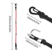 INJORA 270mm Elastic Strap Rescue Rope with Hooks for 1/18 1/24 RC Crawlers