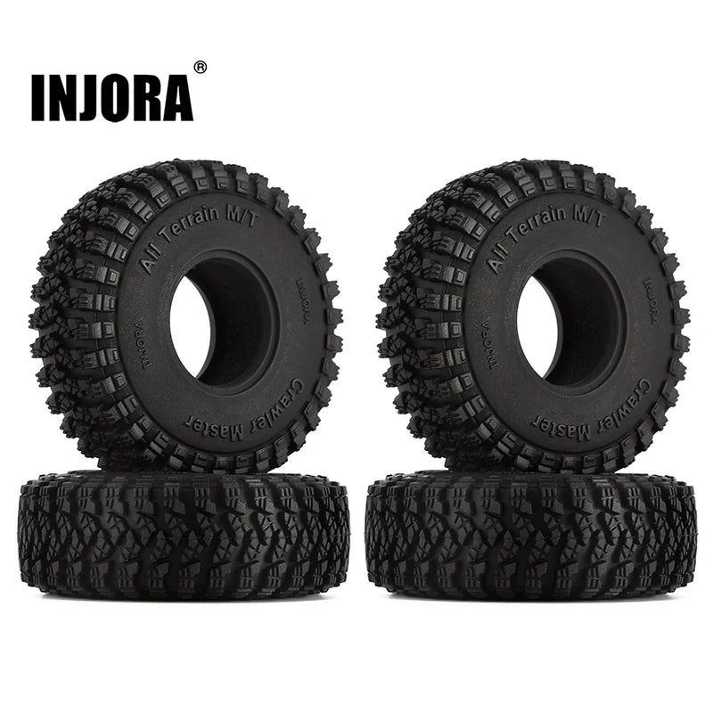 INJORA 1.0" 58*20mm All Terrain Crawl Master Tires For 1/24 RC Crawlers (4) (T1008)