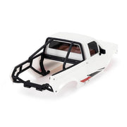 INJORA IR60 Pickup Hard Body with Bed Rack for 1/18 Traxxas TRX4M Defender Bronco (White)