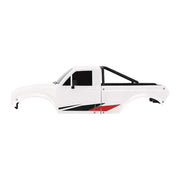 INJORA IR60 Pickup Hard Body with Bed Rack for 1/18 Traxxas TRX4M Defender Bronco (White)