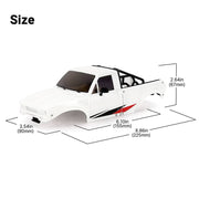 INJORA IR60 Pickup Hard Body with Bed Rack for 1/18 Traxxas TRX4M Defender Bronco (White)