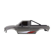 INJORA IR60 Pickup Hard Body with Bed Rack for 1/18 Traxxas TRX4M Defender Bronco (Black)