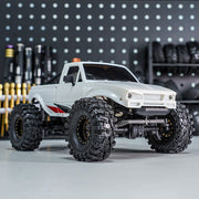 INJORA IR60 Pickup Hard Body with Bed Rack for 1/18 TRX4M Defender Bronco (White)