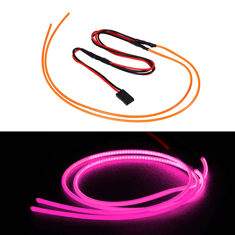 INJORA Flexible Cuttable LED Strip Lights For RC Cars (PURPLE)