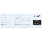 MEUS Racing ME-6AT RC Transmitter 6CH 2.4GHz & Receiver