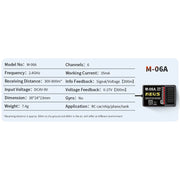 MEUS Racing M-06A RC Recevier 6CH 2.4GHz