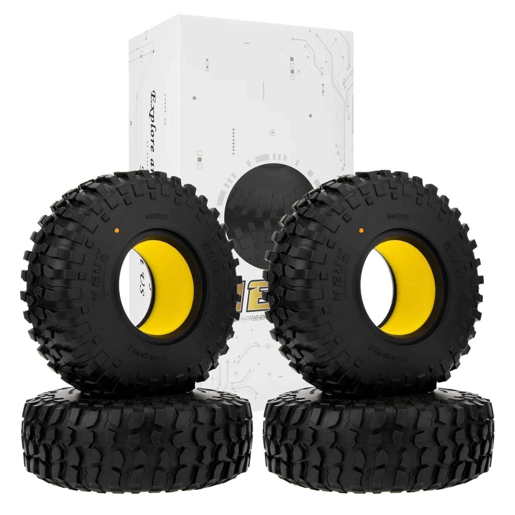 MEUS Racing 2.2-Inch Super Krawler MS6 Super Soft Rubber Tires