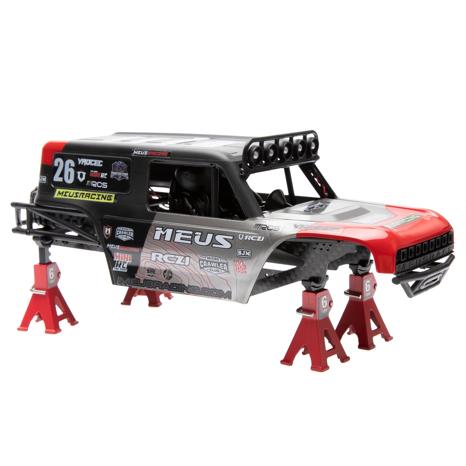 Meus Racing MB24 ABS Hard Body for SCX24 132mm Wheelbase (Red)
