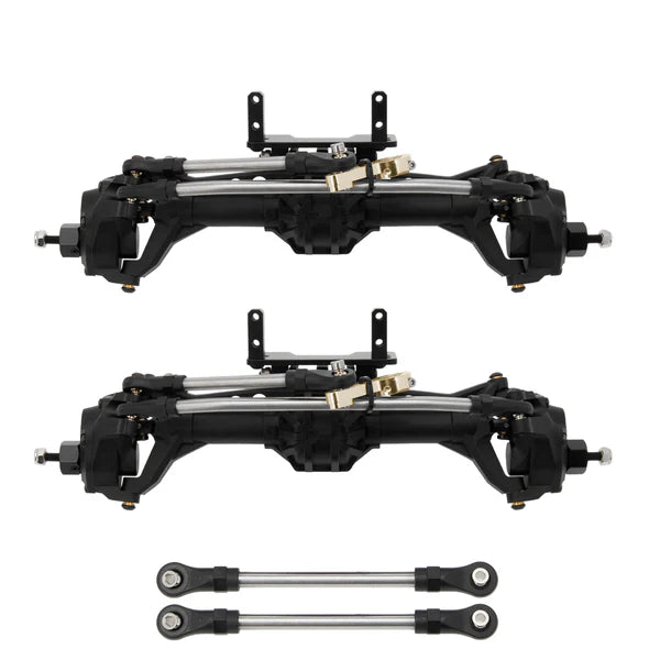 4WS Meus Racing Plastic Nylon Portal Axles - 2 x Front Axles
