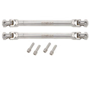 Stainless Steel Drive Propshafts for SCX10 / SCX10ii / TRX4 (94-118mm)