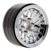 MEUS Racing Brass + Aluminum 1.9-Inch Beadlock Rims with Double Wheel Support (Titanium)