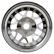 MEUS Racing Brass + Aluminum 1.9-Inch Beadlock Rims with Double Wheel Support (Titanium)