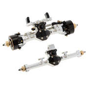MEUS Racing Isokinetic 3-Section CVD Front & Rear Axles Max Steering Angle 52° Wider+5MM for Axial SCX24 Deadbolt C10 JLU Gladiator