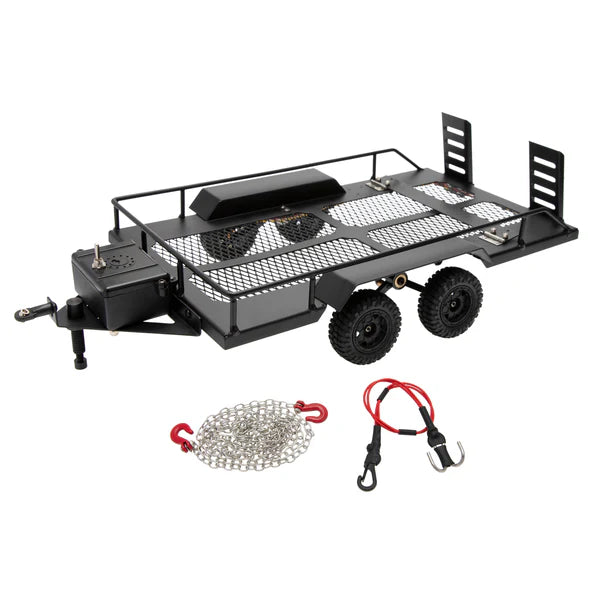 Meus Racing 1:18 1:24 Double Axle Metal Car Trailer