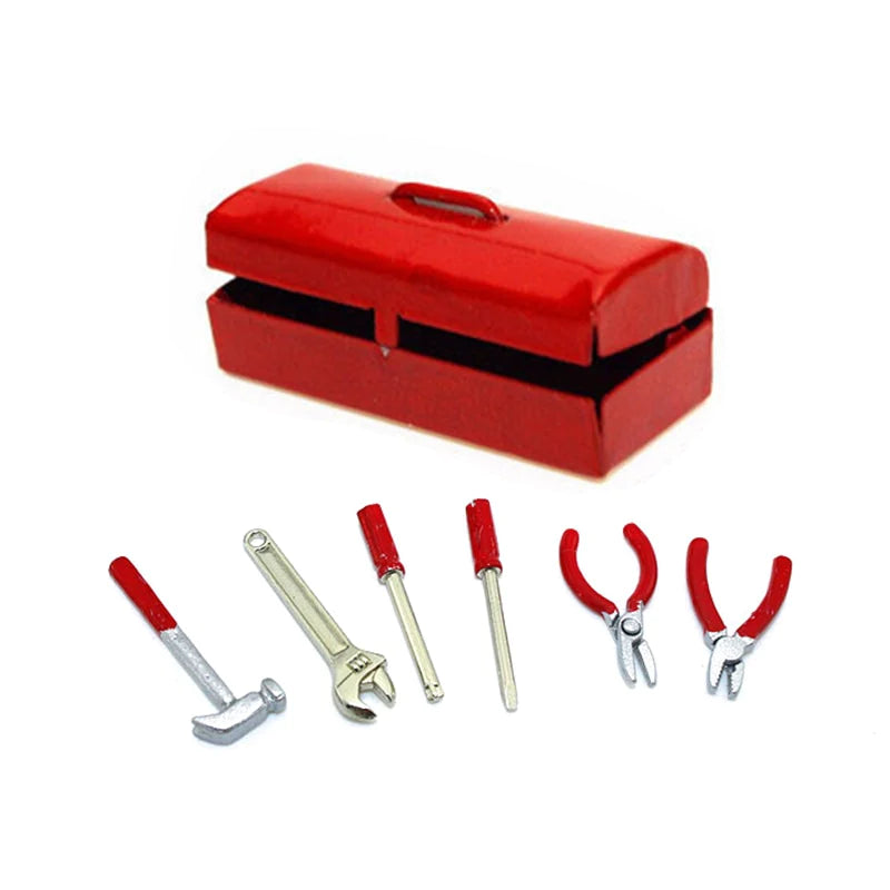 1/10 Scale Accessories Metal Tool Box w/ Tools