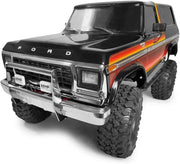 Metal Traxxas TRX4 Ford Bronco Bumper + Spot Lights (Black)