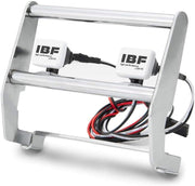 Metal Traxxas TRX4 Ford Bronco Bumper + Spot Lights (Silver)