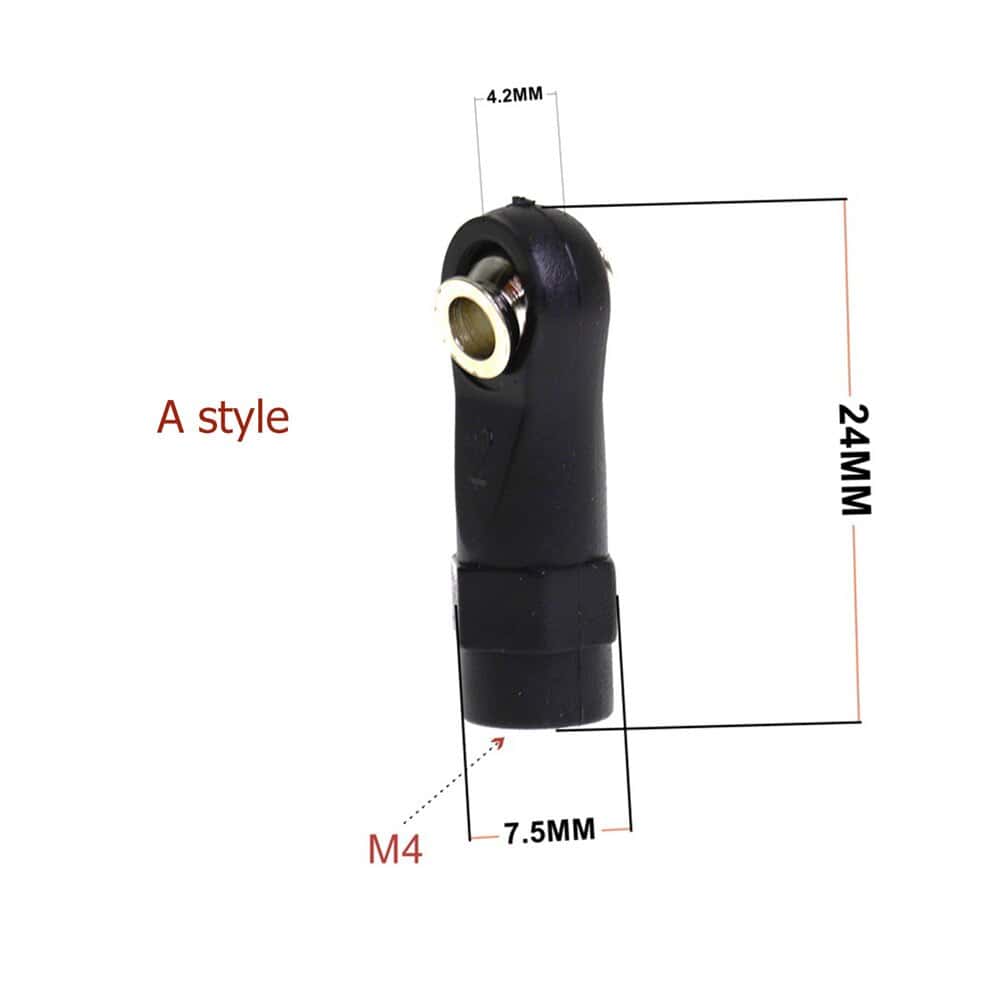 M4 Plastic Tie Rod End (10pcs) Type A