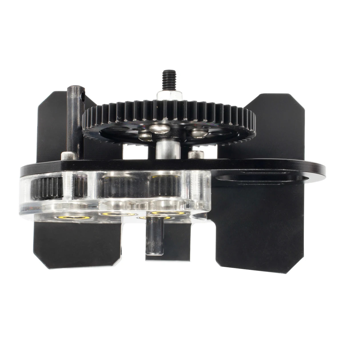 Clear Acrylic Transmission 30% Overdrive Gearbox for LCG Comp Builds (Black)