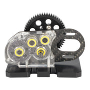 Clear Acrylic Transmission 30% Overdrive Gearbox for LCG Comp Builds (Black)