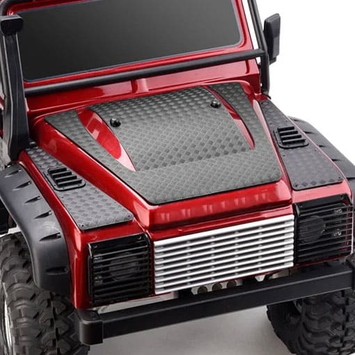 Traxxas TRX4 Defender Bonnet/Hood Skid Plates Full (Black)