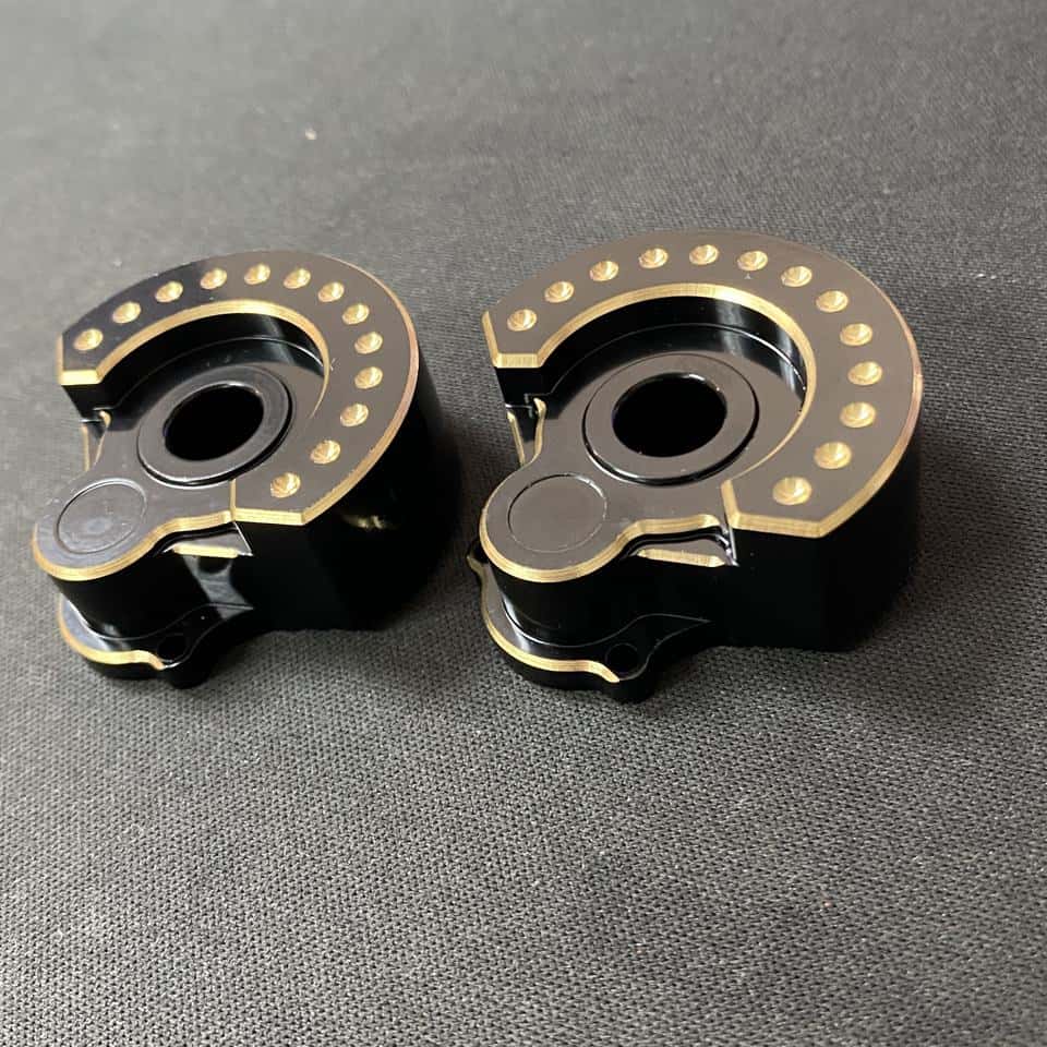 CNC Machined Brass Portal Drive Housing for Traxxas TRX-4 (Black)