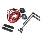 Metal Front Bumper with LED Light for Land Rover 1/10 RC D90 D110