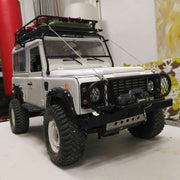 Metal Front Bumper with LED Light for Land Rover 1/10 RC D90 D110