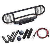 Metal Front Bumper with LED Light for Land Rover 1/10 RC D90 D110