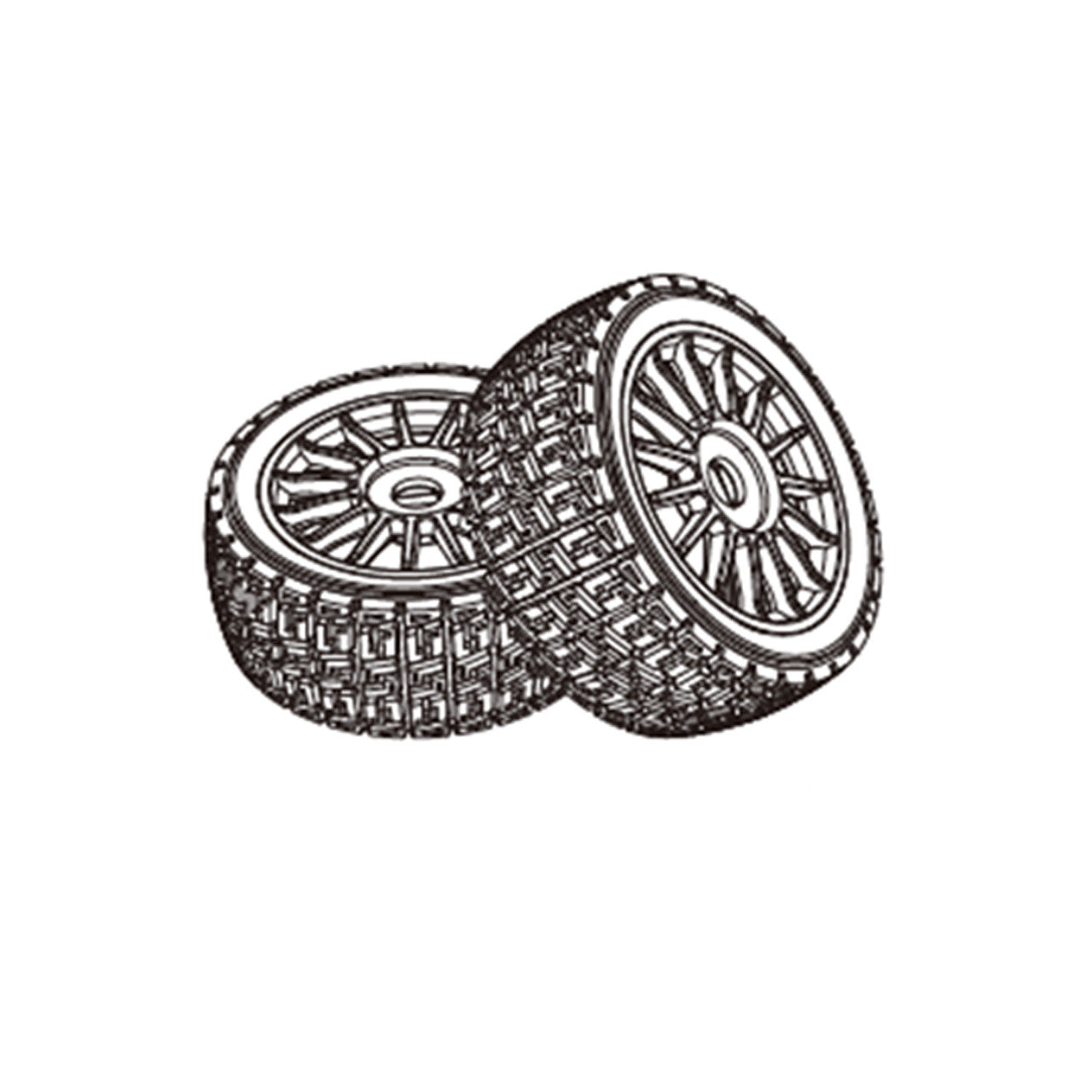 Mjx 7303 Complete Wheels A (Offroad)