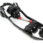 SCX10ii Front Mounted Metal Gearbox + Transfer Case (Silver)