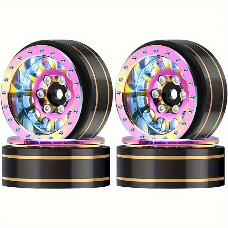 1.0" Brass Inner Ring 12 Hole Beadlock (Rainbow)