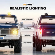 FMS 1:18 FCX18 II Ford F-100 RTR Brushed (199mm Wheelbase) CERULEAN