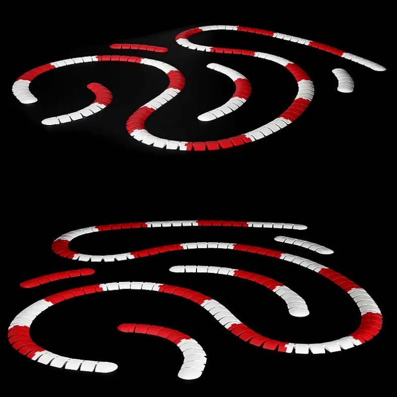 40pc Drift/Racing Car Rubber Track Shoulders Accessories  (Red and White)