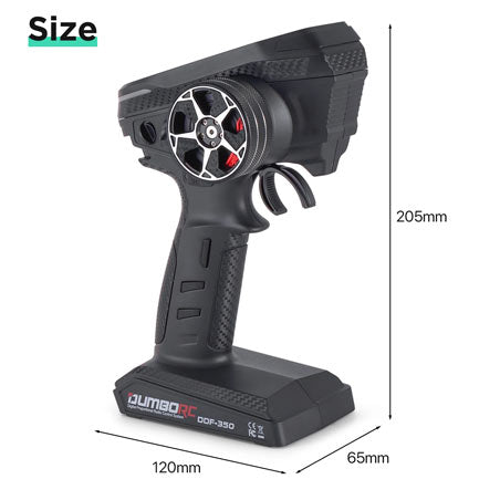DumboRC DDF-350 2.4GHz 10CH HD LCD Screen Digital Radio TX/RX + Gyro