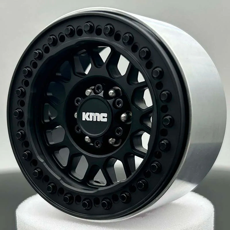 KMC 2.2" Beadlock CNC Rims (Black) (4pc)