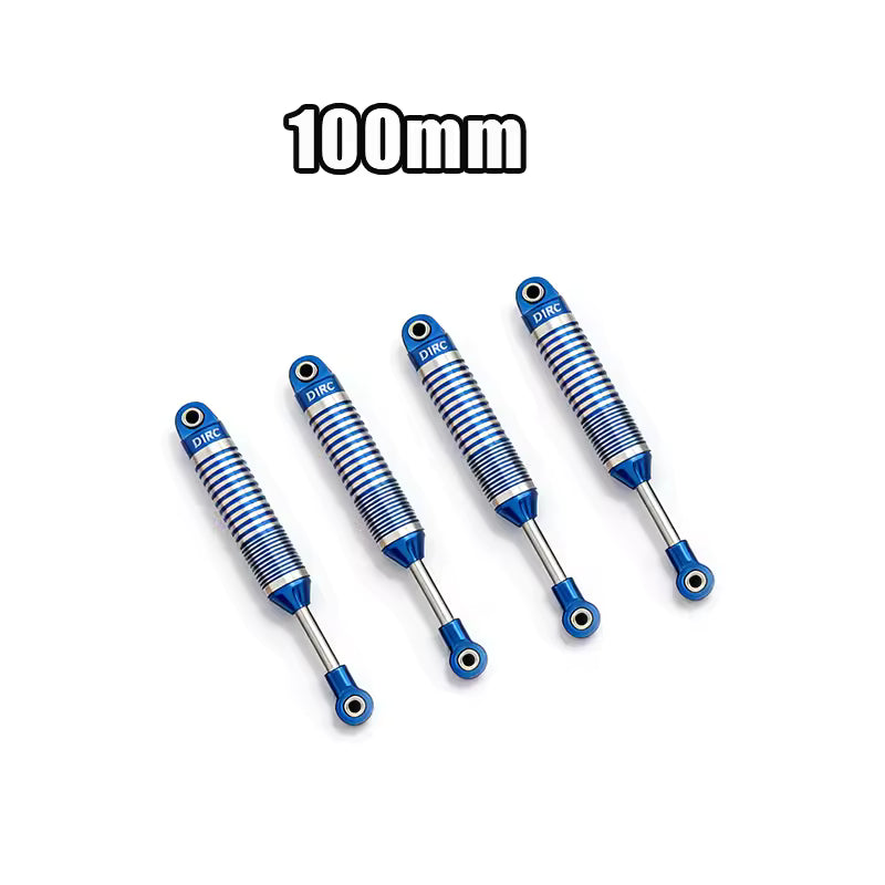 D1RC 100mm Internal Spring Shocks - Gunmetal (4pc)