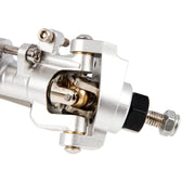 Meus Racing Metal Large Steering Integrated Straight Front and Rear Axles for Axial SCX10, SCX10ii (Silver)