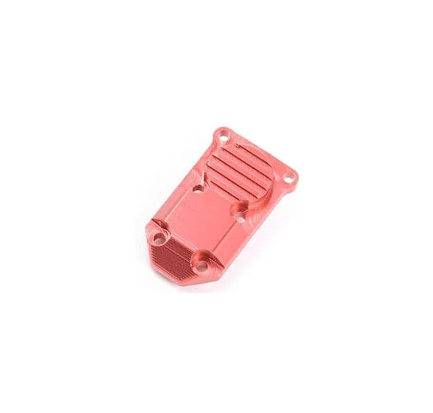 SCX24 Aluminium Diff Covers (Red) 1pc