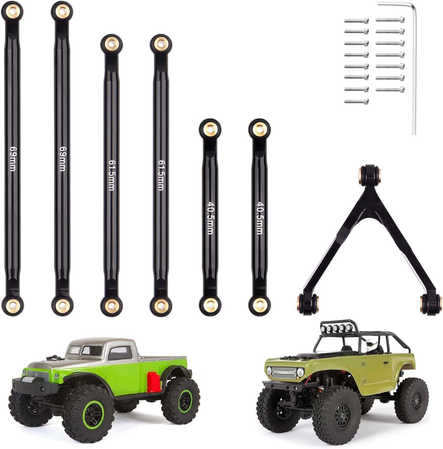 SCX24 Aluminium Chassis Links - Deadbolt / B-17 Betty