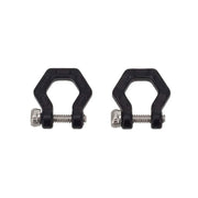 1:18 Scale Metal Tow Hook Shackles Type B (Black) 2pcs