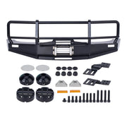 1/10 Scale ARB Bull Bars Metal Tube Front Winch Bar Bumper for RC Crawler RUN80 Chassis LC80 Body SCX10 TRX4 Upgrade Parts