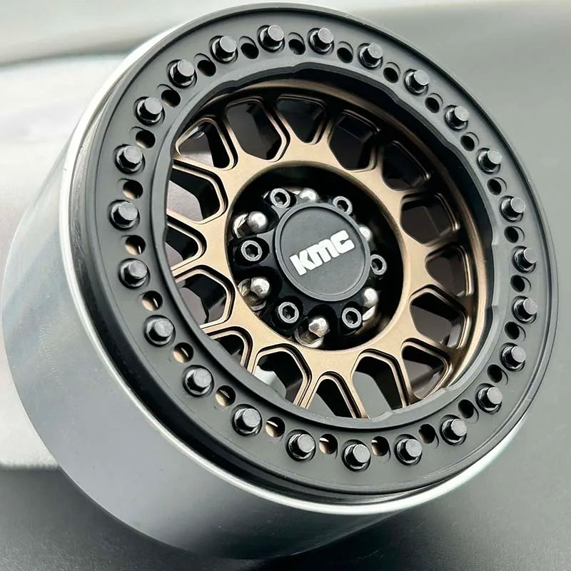KMC 1.9" Beadlock CNC Rims (Black on Bronze) (4pc)