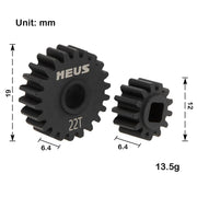 MEUS Racing Steel Overdrive Portal Gears 32P for Axial Capra 1.9 UTB SCX10 III 13-22T Overdrive 13%