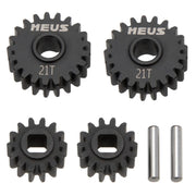 MEUS Racing Steel Overdrive Portal Gears 32P for Axial Capra 1.9 UTB SCX10 III 14-21T - 27% Overdrive