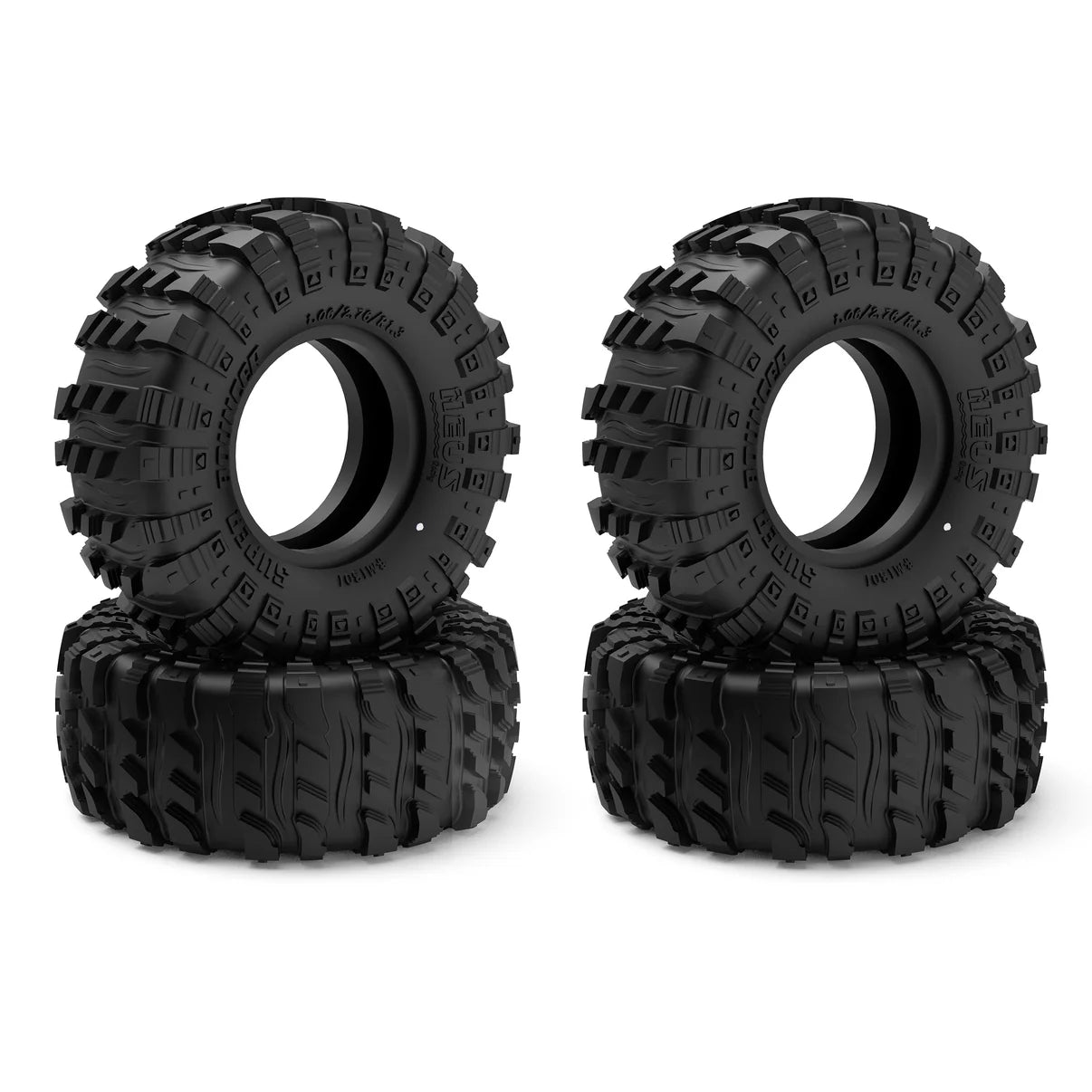 MEUS Racing 1.3"  Super Bouncing M1301 Tyres MS6 Super Soft for 1/18 Traxxas TRX4M 1/24 SCX24 FCX24 AX24 RC Crawler